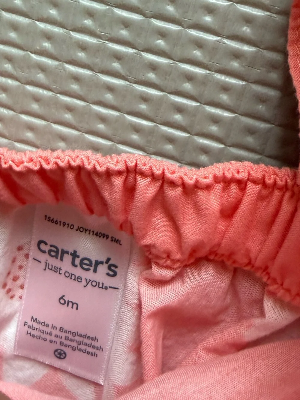 Carters|Baby girl summer dress,Coral Pink with Sunflower print & Matching Hat• - Picture 6 of 6